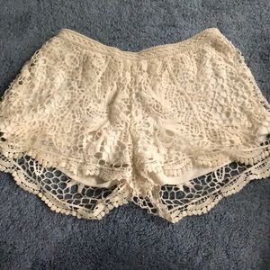Crochet shorts